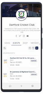 PLAI Sport screenshot: PLAI Sport events