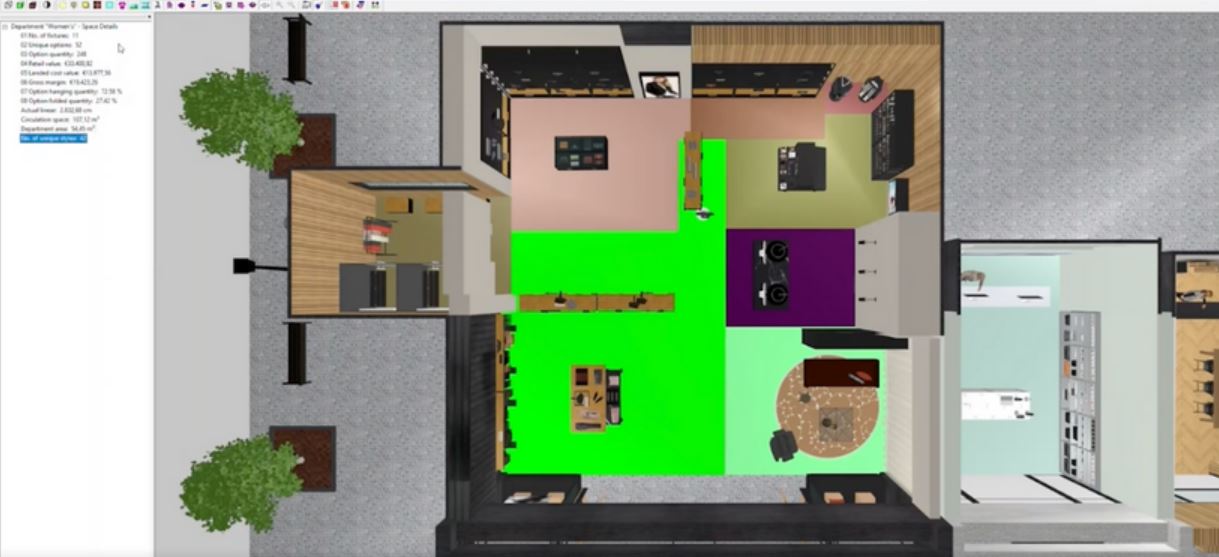 MockShop screenshot: MockShop view floor plan