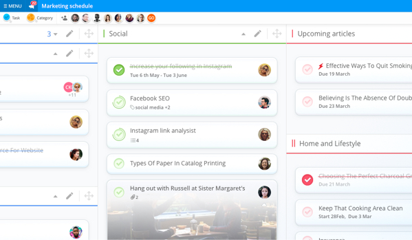 Ayoa Software - The 'My Planner' view gives users insight into all of their upcoming tasks