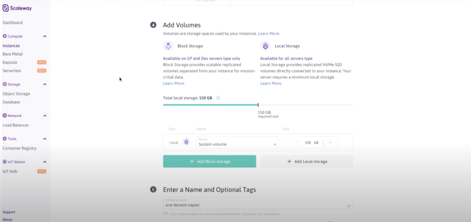 Scaleway Software - 2