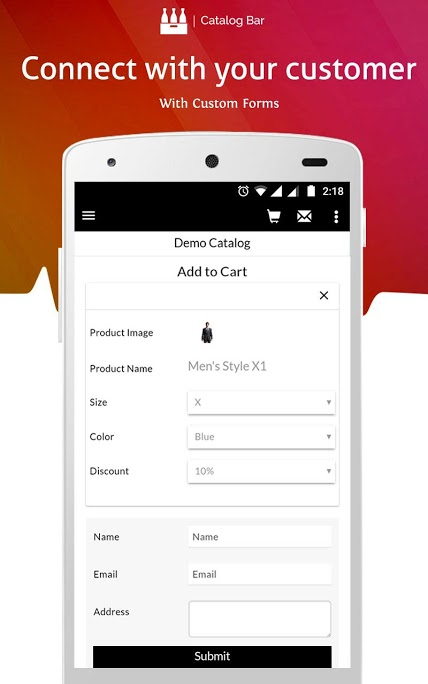 Catalog Bar Software - Connect with customers