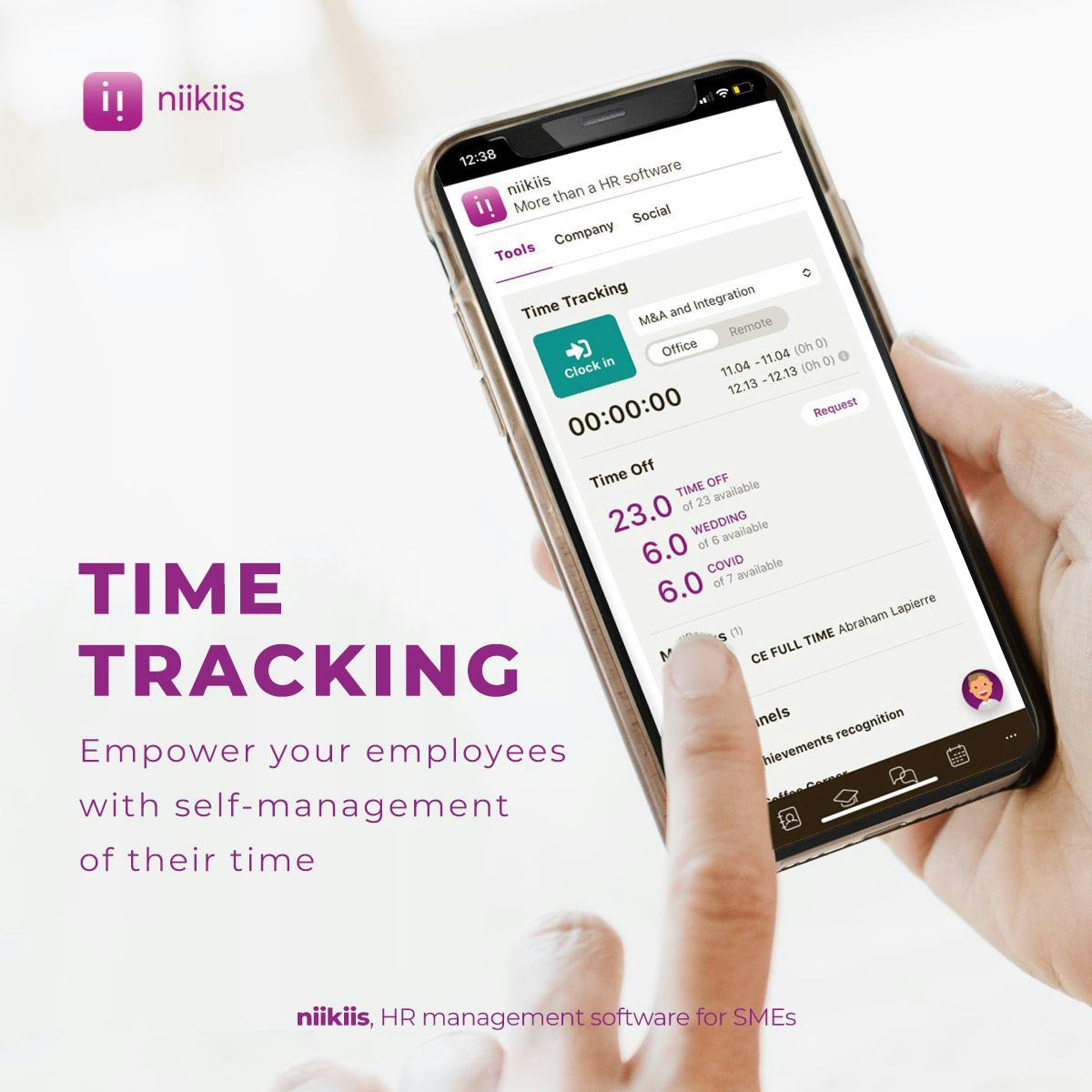 niikiis Software - Time management with time clock