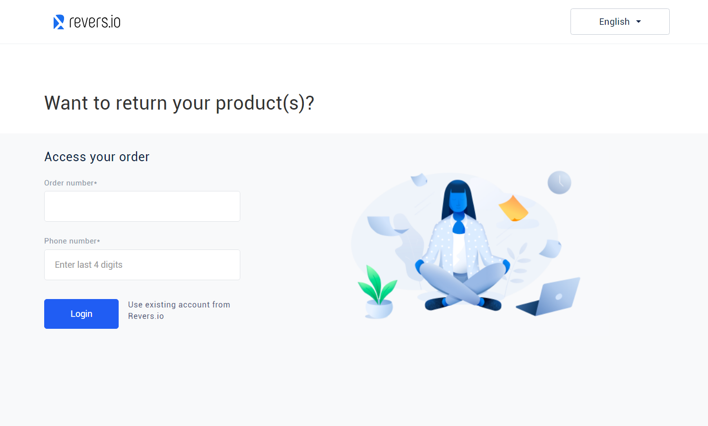 Revers.io screenshot: Return Portal