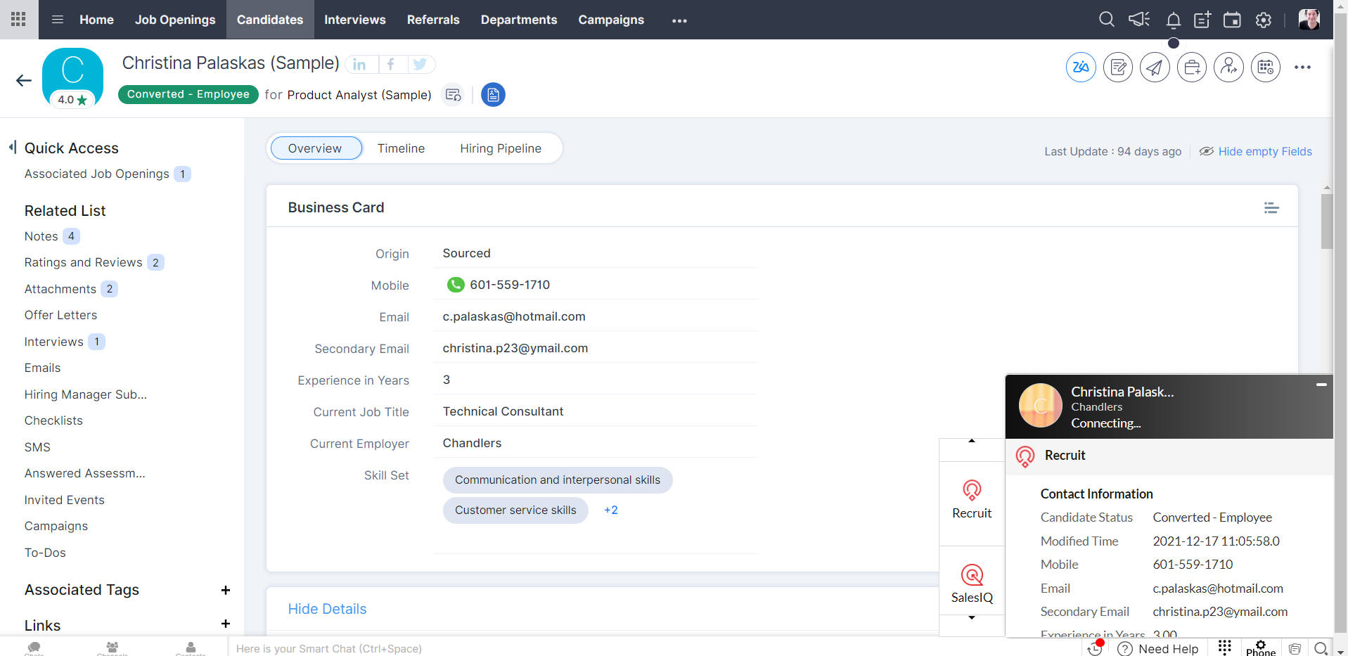 Zoho Voice Logiciel - 1