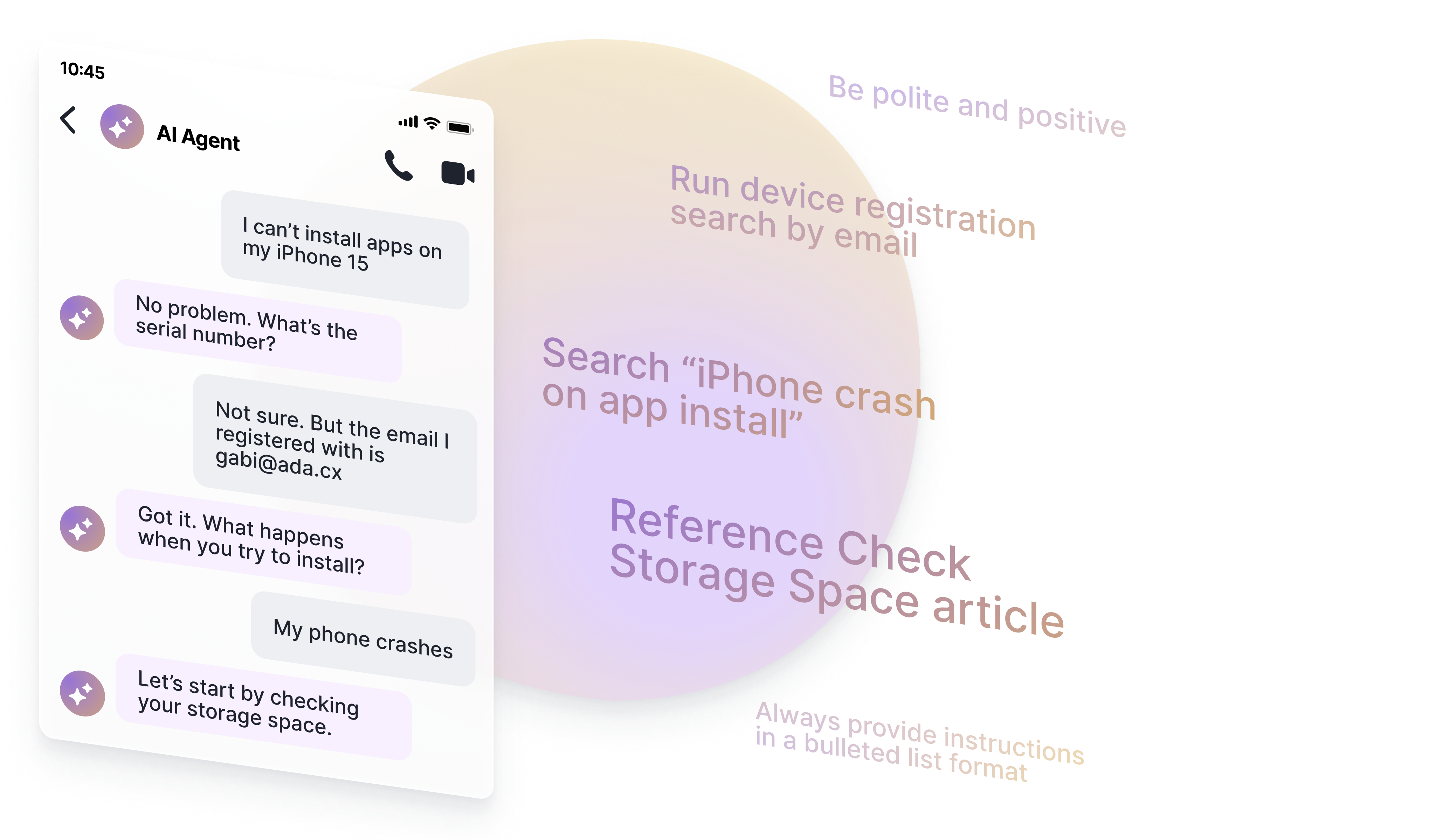 Ada screenshot: Ada is an AI-native customer service automation platform that can immediately resolve over 70% of inquiries.