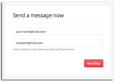 Securely Send share message via email