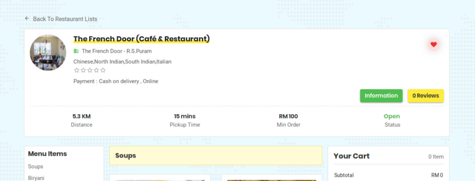 TagMyOrder restaurant portal
