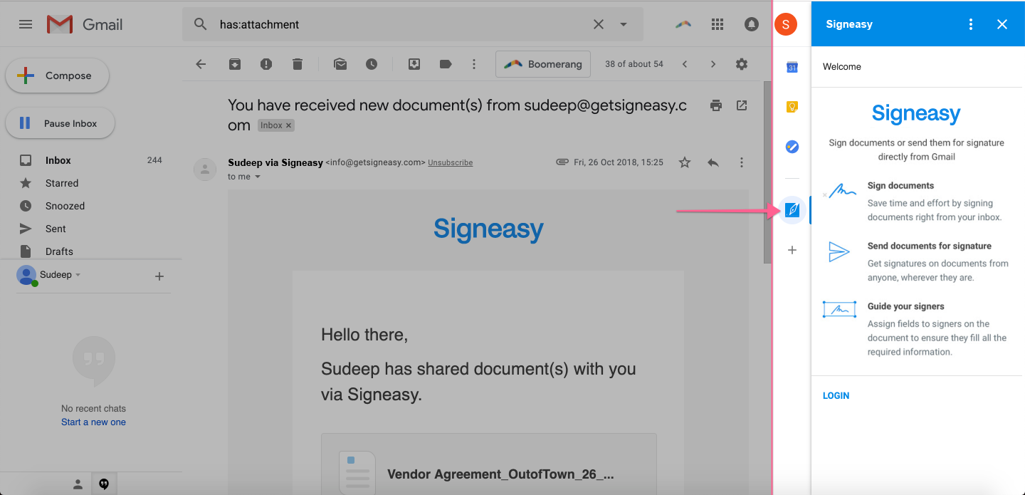 Easy Gmail add-on: Docs, Gmail, and Drive
