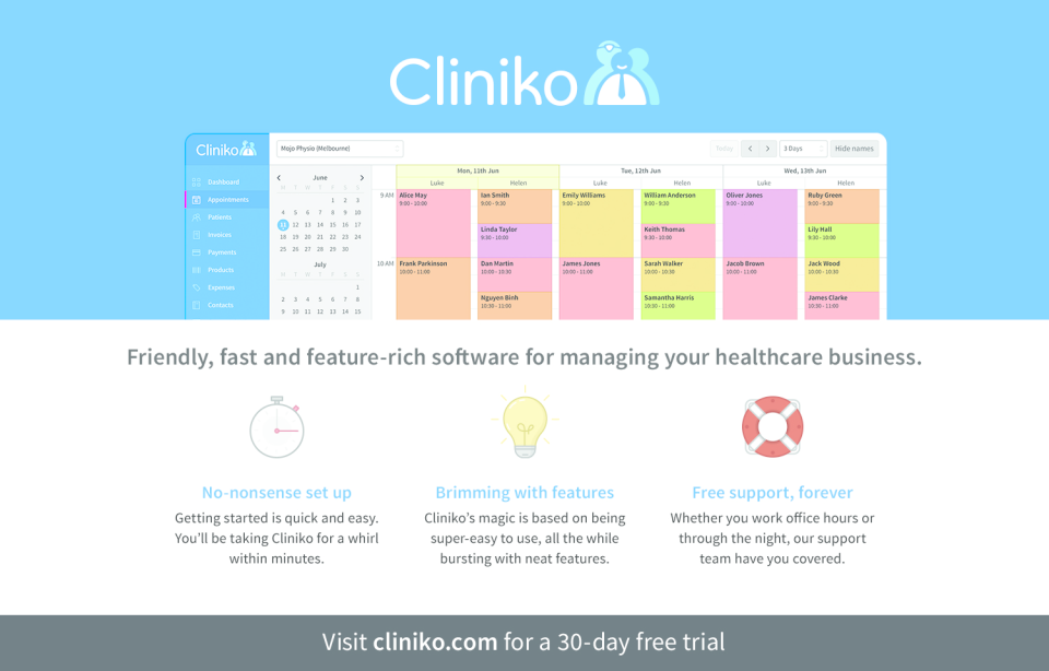 Cliniko Software - 1