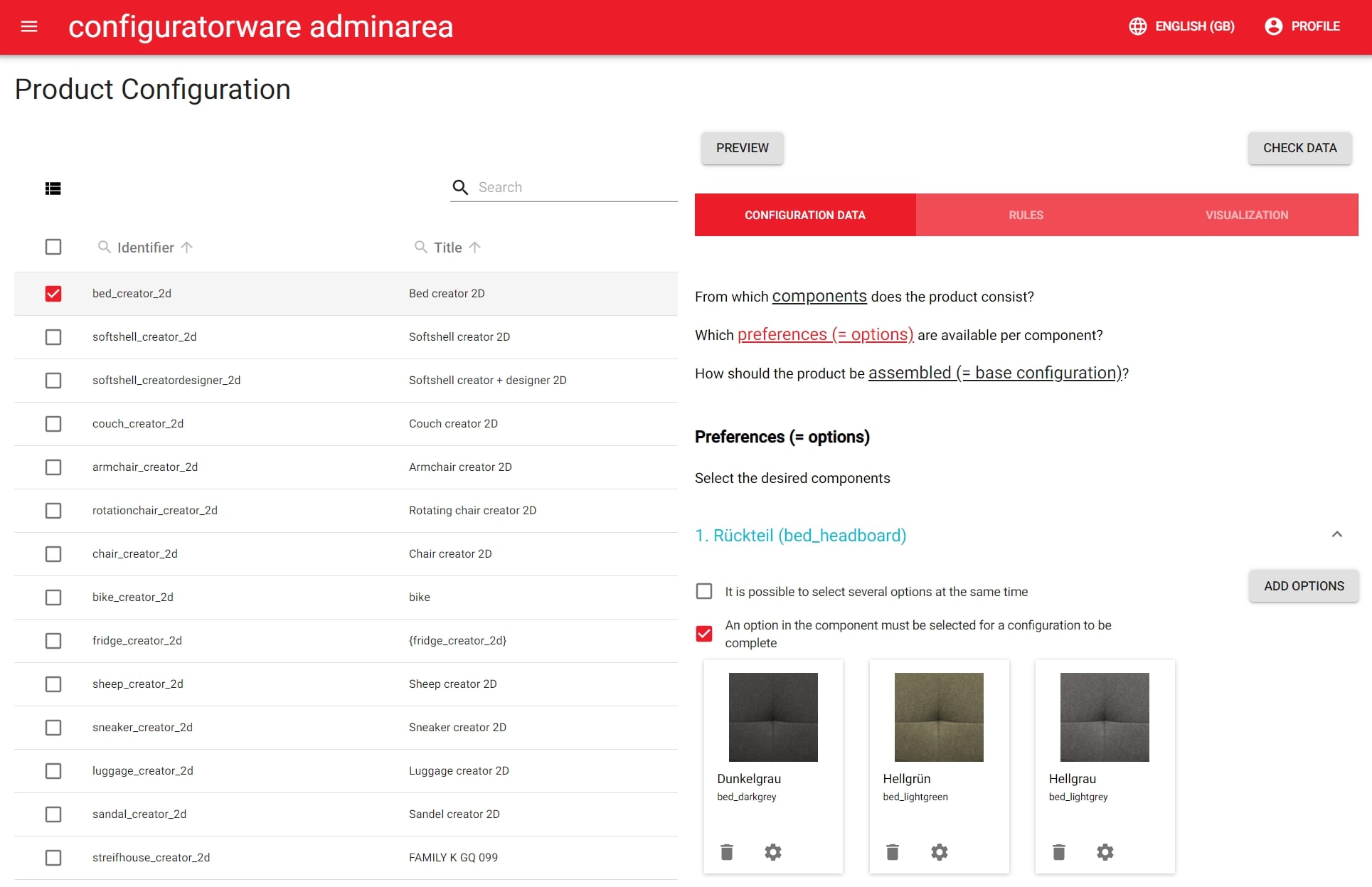 configuratorware screenshot