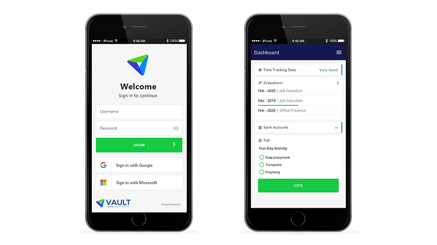 Use Vault while you’re on the go. Track data from anywhere in order to ensure you’re always aware of what’s going on.