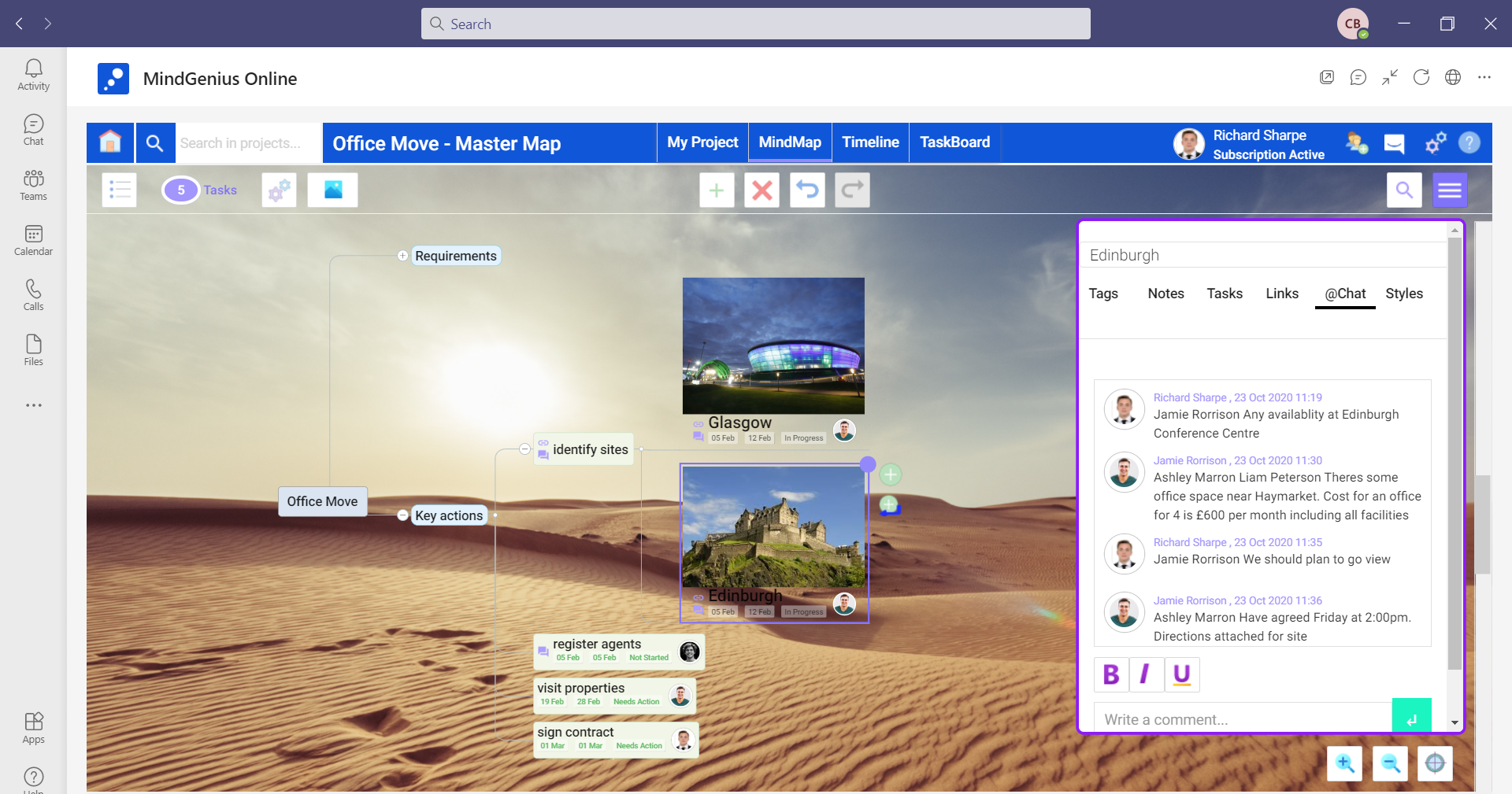 MindGenius Online for MS Teams. Collaborate with your colleagues like never before by using MindGenius in Teams. We can be found on the app store by simply searching "MindGenius Online".-thumb