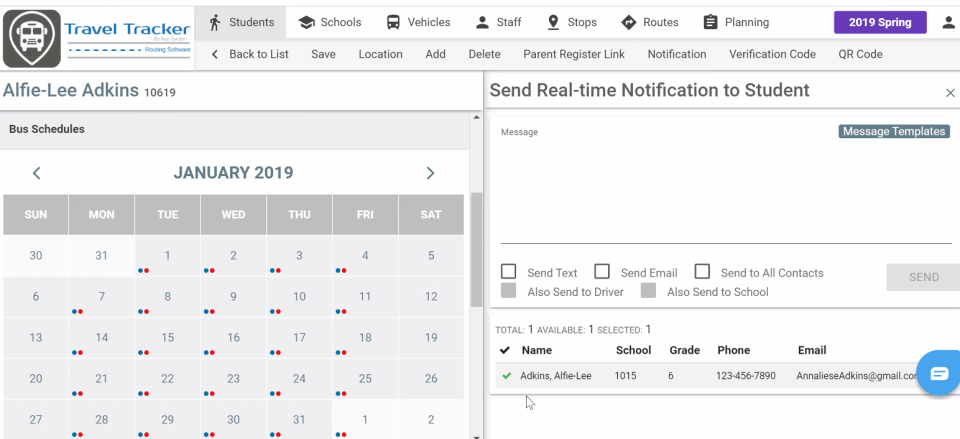 TravelTracker-Trips screenshot: Travel Tracker real-time notifications