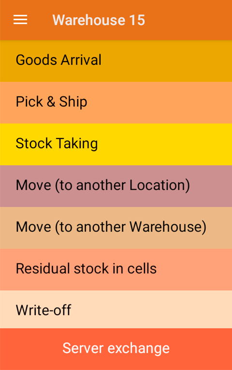 Efficiently manage goods arrival, select and dispatch items, conduct inventory checks, relocate items within the warehouse, transfer to another facility, and monitor residual stock in specific cells with Warehouse 15. 