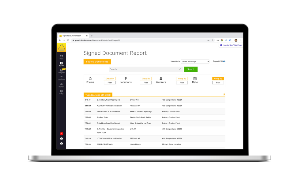 SiteDocs Software - 5