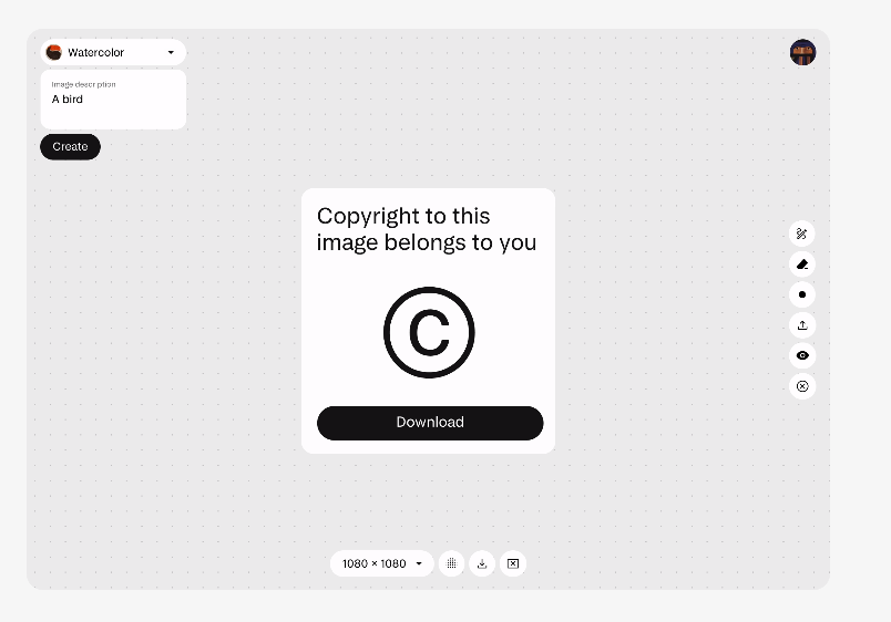 Exactly screenshot: Exactly image generator