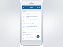 Pipeliner CRM Software - Mobile task list view