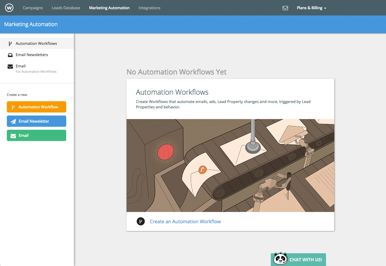 Wishpond Software - Wishpond users can create workflows to automate ads, email marketing, and more