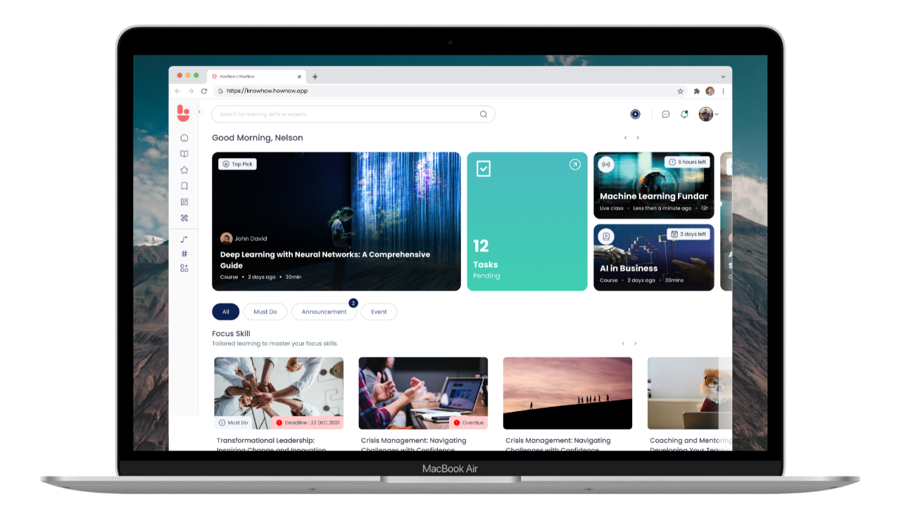 HowNow screenshot: HowNow Homepage