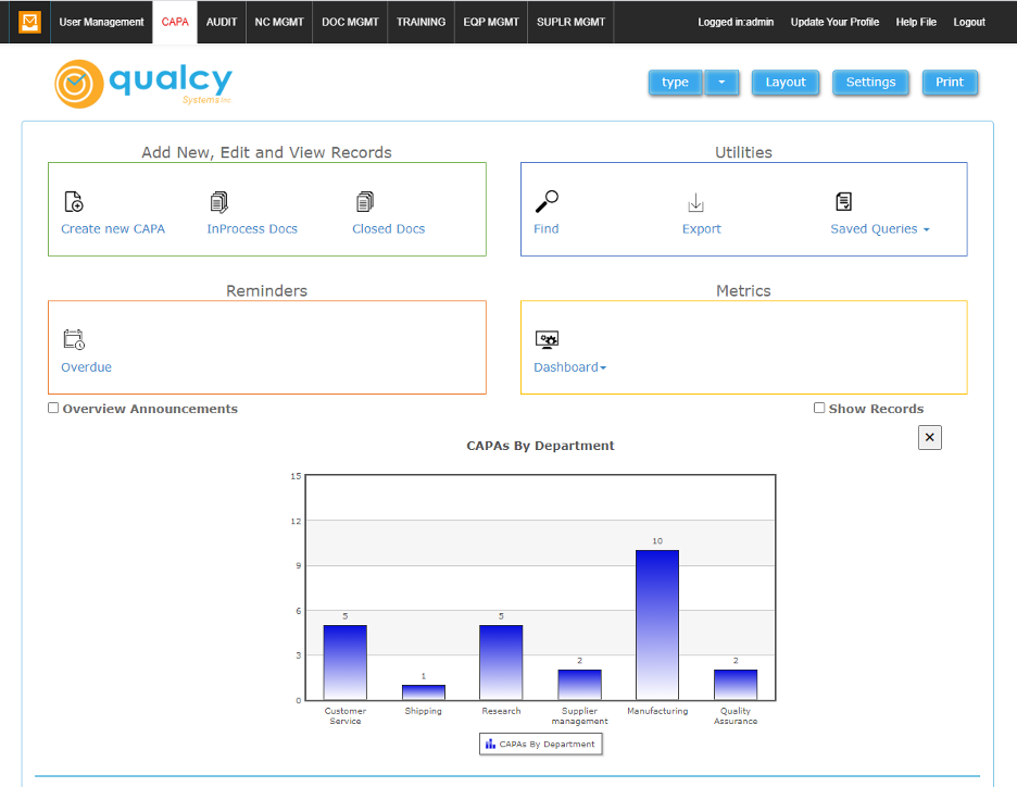 Qualcy QMS Logiciel - 1