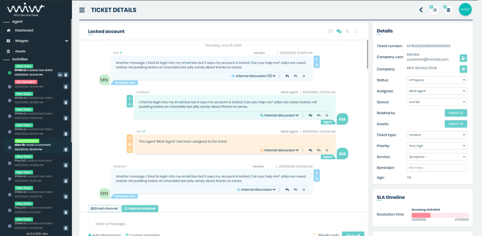 Mint Service Desk Software - 2