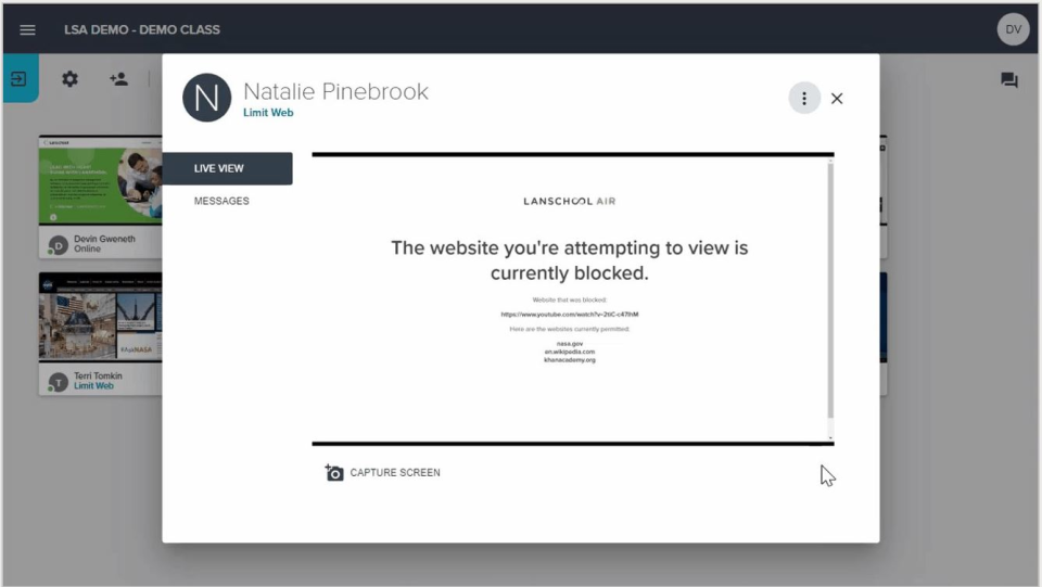 how to block lanschool on a mac
