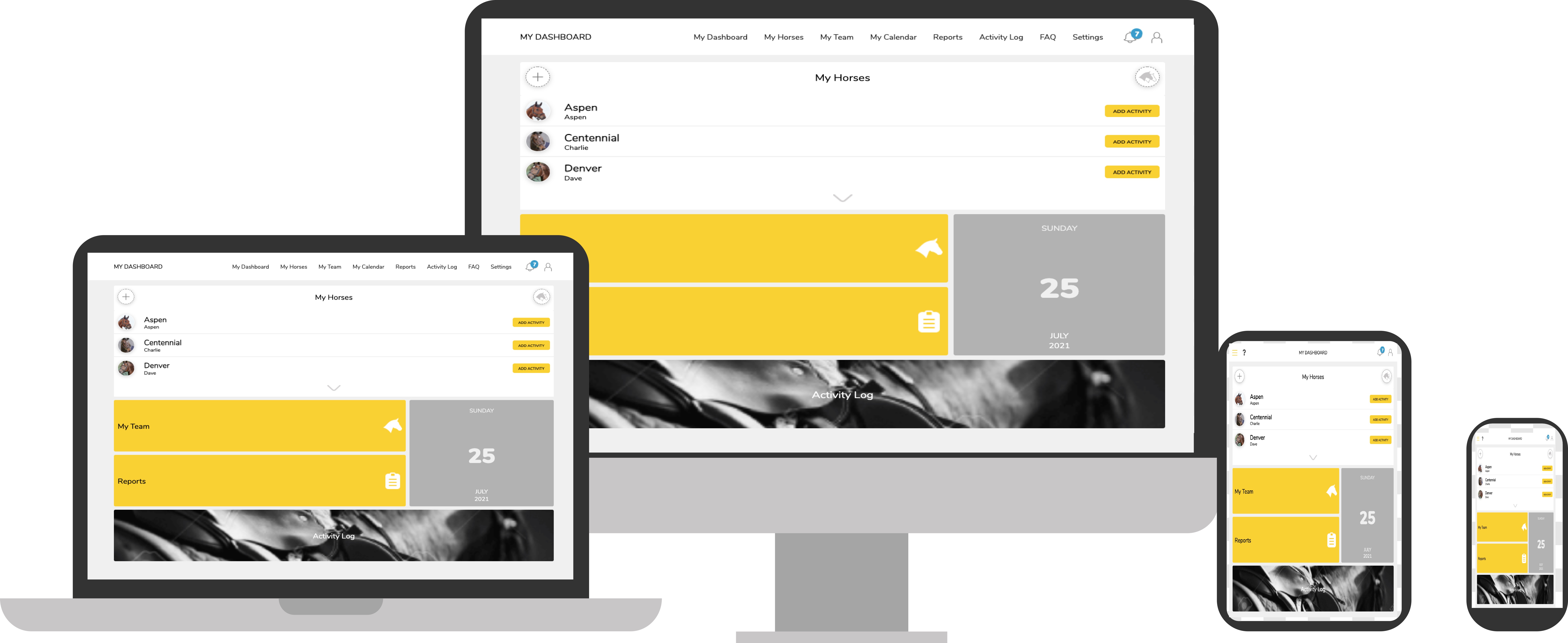 Horse Report System screenshot: Horse Report System's field-leading dashboard is intuitive and user-friendly.