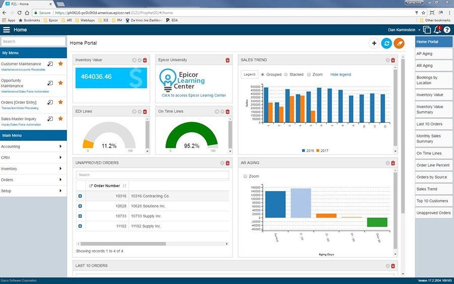 Epicor Industry ERP Cloud Software - 2024 Reviews, Pricing & Demo