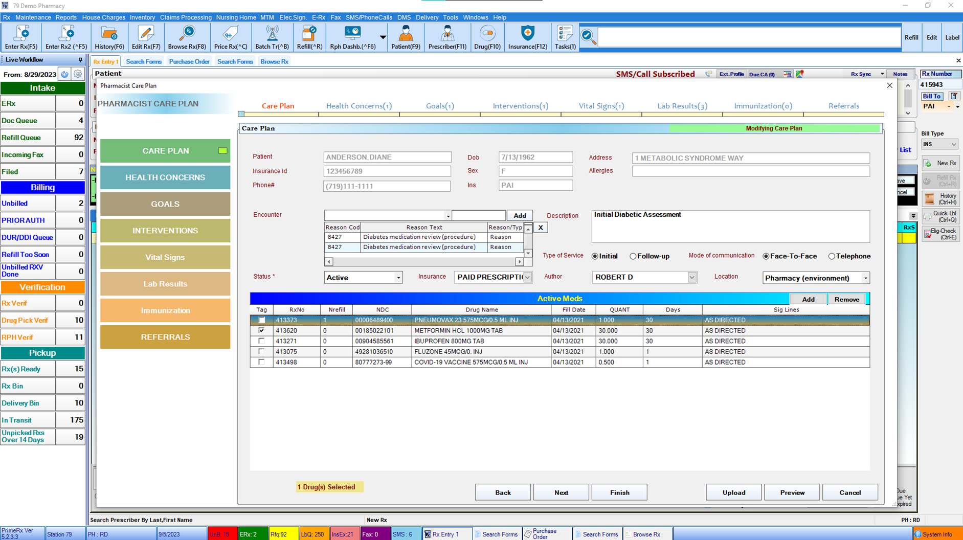 PrimeRx Software - PrimeRx Pharmacy Software eCare Plan