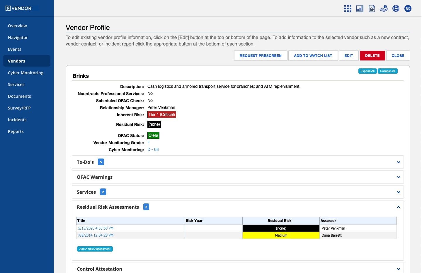 Ncontracts Software - Nvendor Vendor Profile