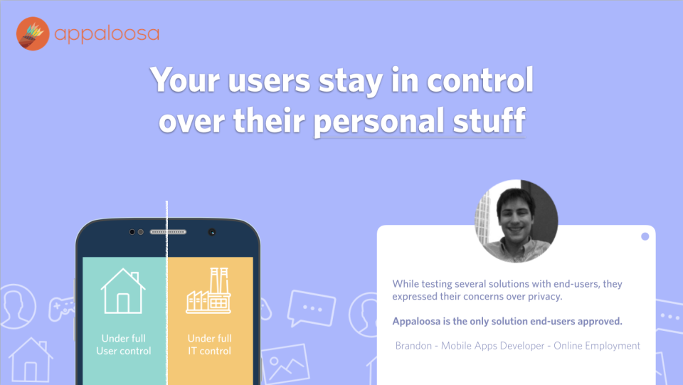 Users stay in control