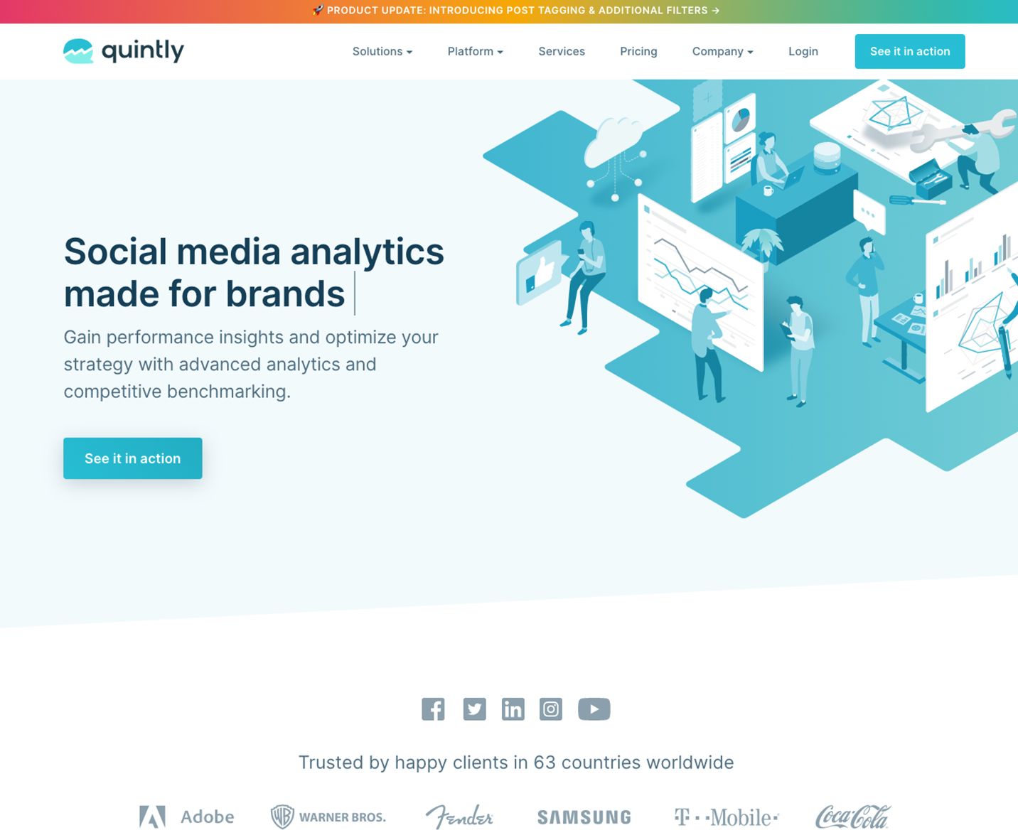 quintly screenshot: The social media data you’ve always wanted, the way you want it