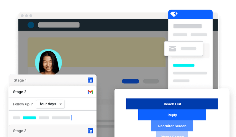 Talent Sourcing & Outreach: Automate Your Outreach from Any Channel: Nurture and engage talent with personalized emails, automated follow-ups, and targeted email campaigns.