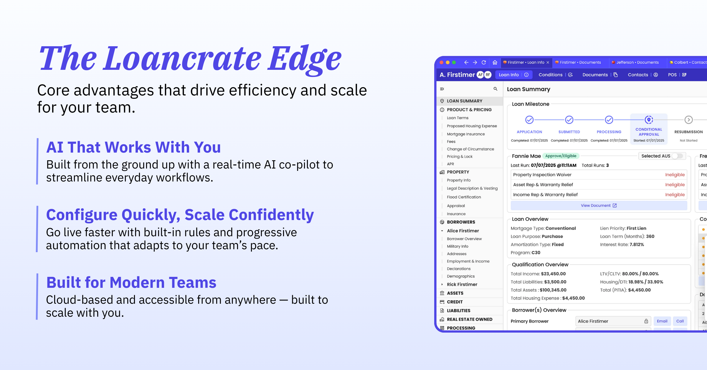 Loancrate Software - Purpose-built to help ops teams move faster, scale smarter, and stay flexible — with AI, no-code tools, and cloud-native infrastructure.