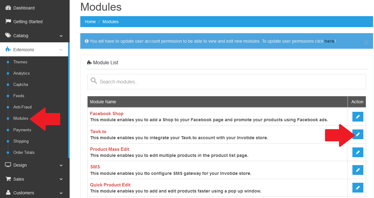 Invotide add modules