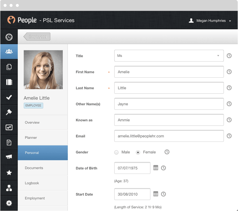 Search employee details
