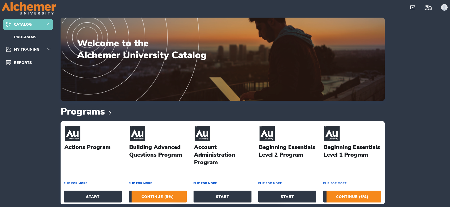 Alchemer University - Interactive e-learning, webinars, quizzes, certifications, and other recommended learning resources.
