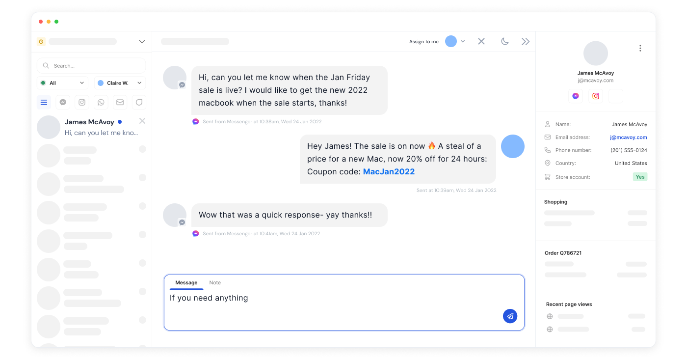 SmartInbox screenshot: SmartInbox - Build better relationships with customers through multiple channels and social media.