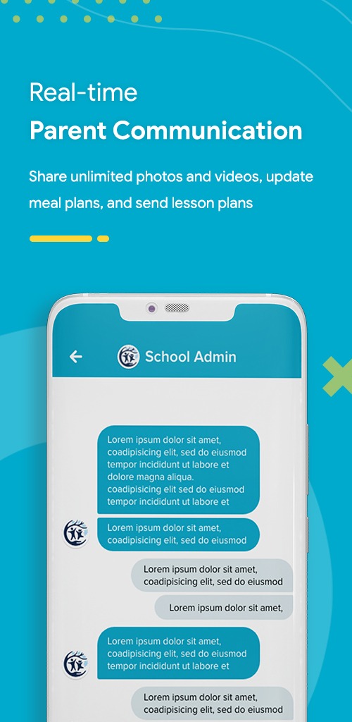 Send messages to parent and interact with them in real time