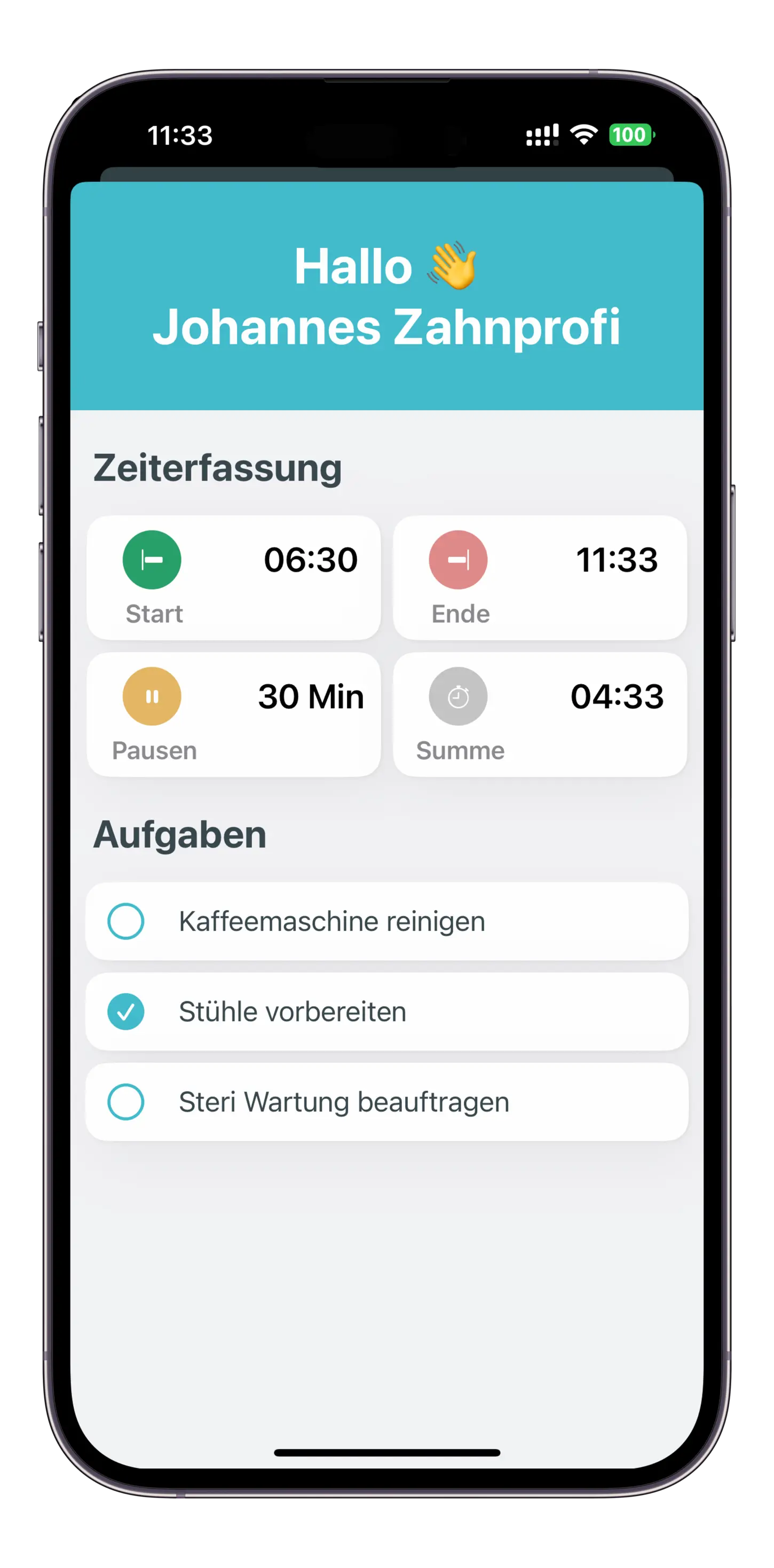 TimeMonkey iOS-App