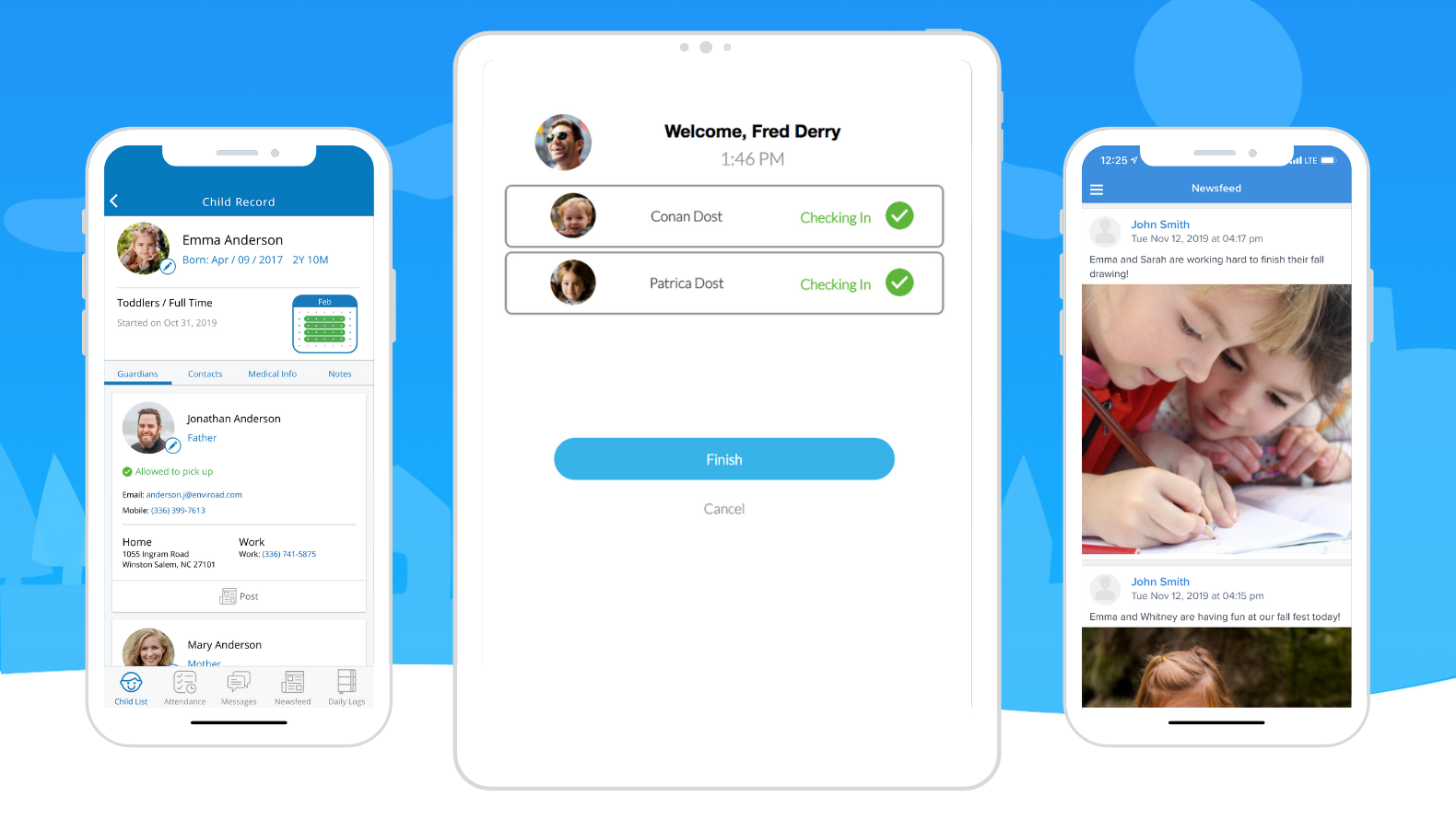 Sandbox Stay connected with the Teacher App, Timeclock, and Parent App