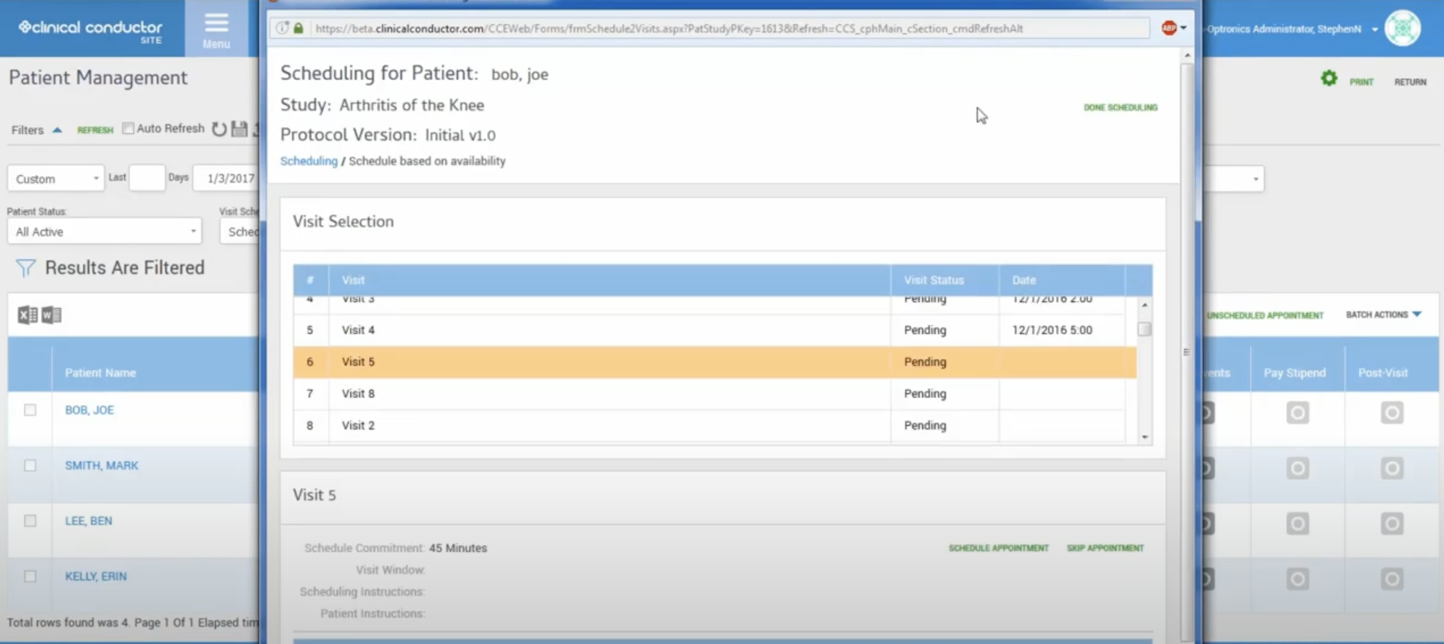 Clinical Conductor CTMS Logiciel - 3