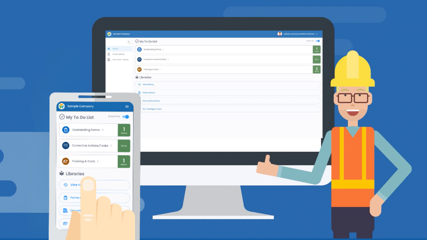 Wombat screenshot: Say goodbye to paper forms with Wombat's automated system. Easily create, manage, and schedule digital forms tailored to your exact needs.