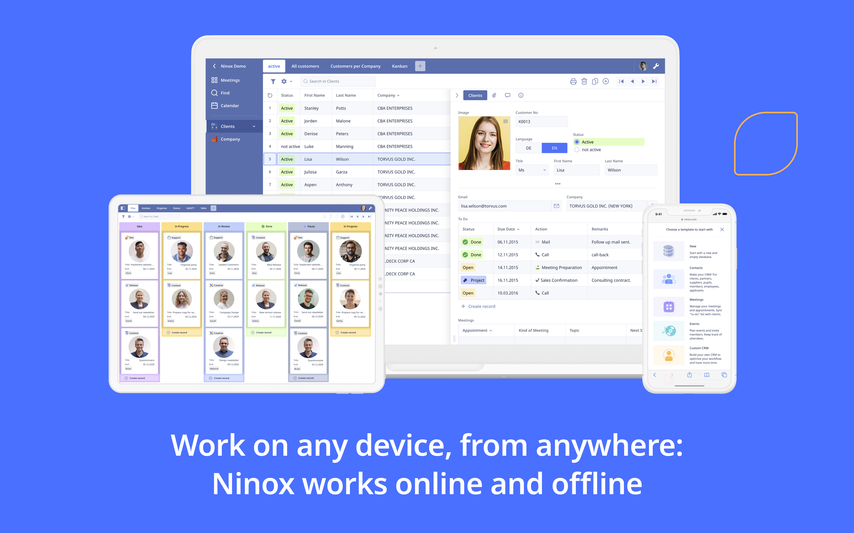 Ninox Software - Ninox can be accessed through its native macOS, iOS, and Android App or via any web browser.
