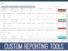 Square Takeoff Software - Use custom reporting tools to gain insight into project parts and costs