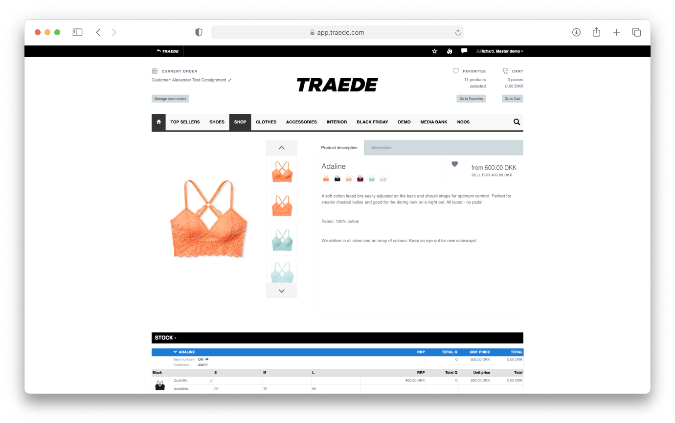 Traede Software - Let your customers shop 24/7 in the B2B Webshop