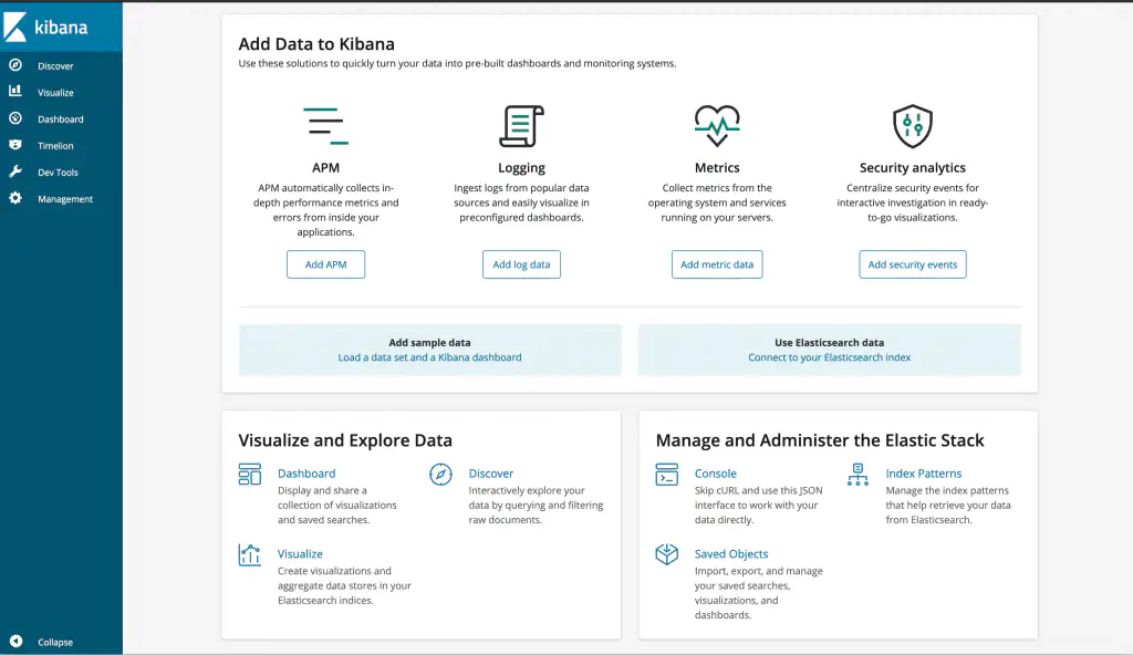 IBM Cloud Databases screenshot: IBM Cloud Databases for Elasticsearch and Kibana