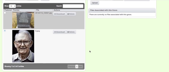 CemSites Software - Upload and manage images