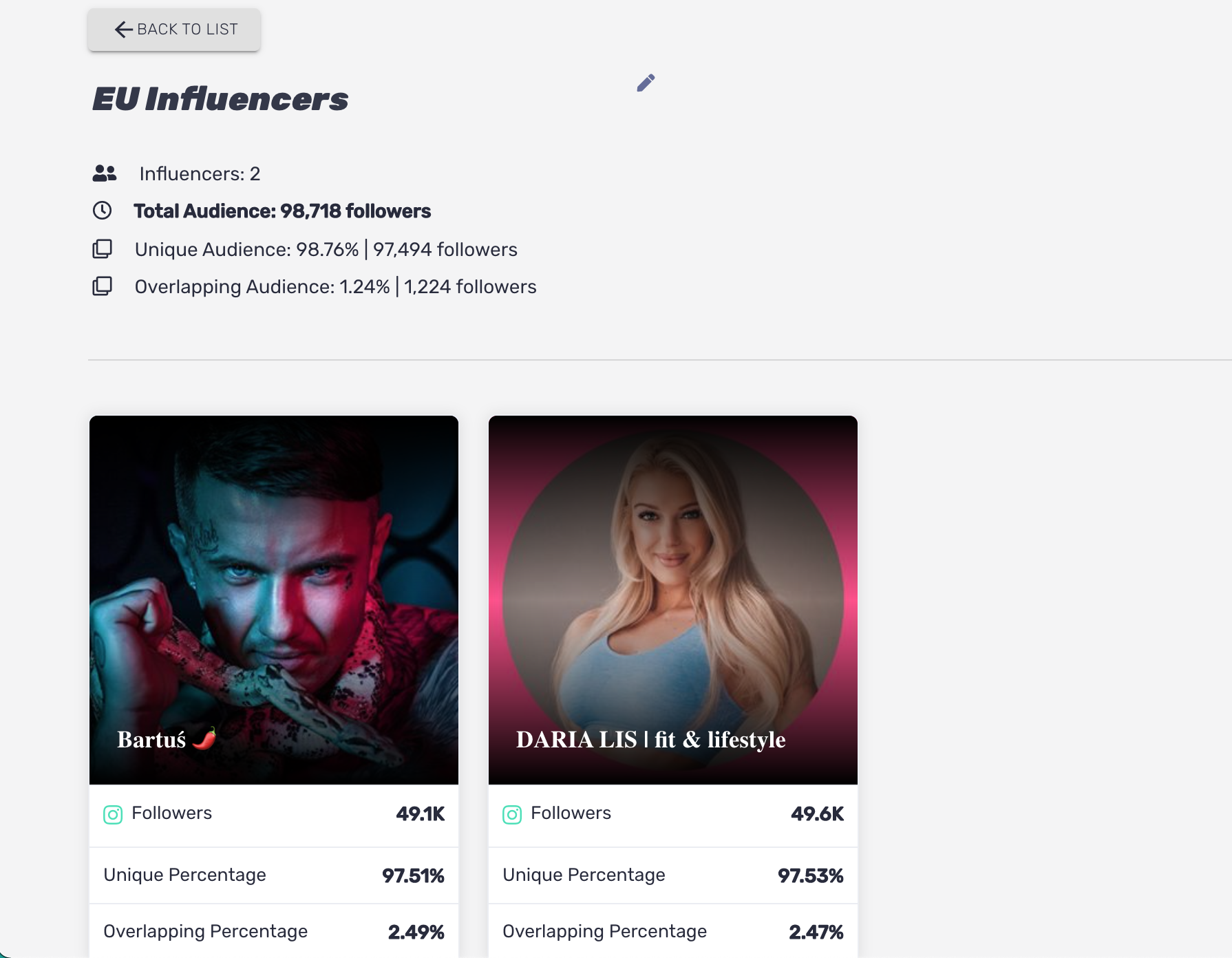 Influencify Software - 4