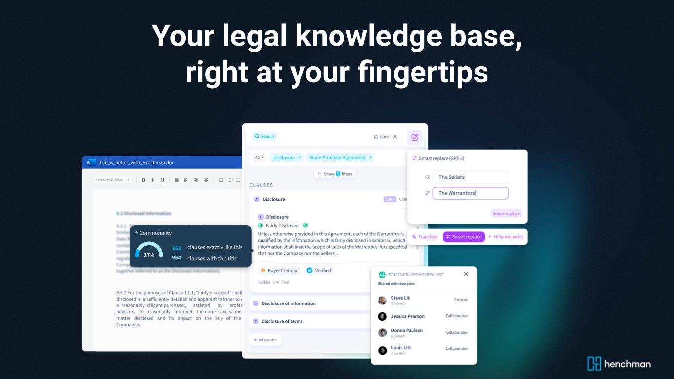 Your legal knowledge base, right at your fingertips